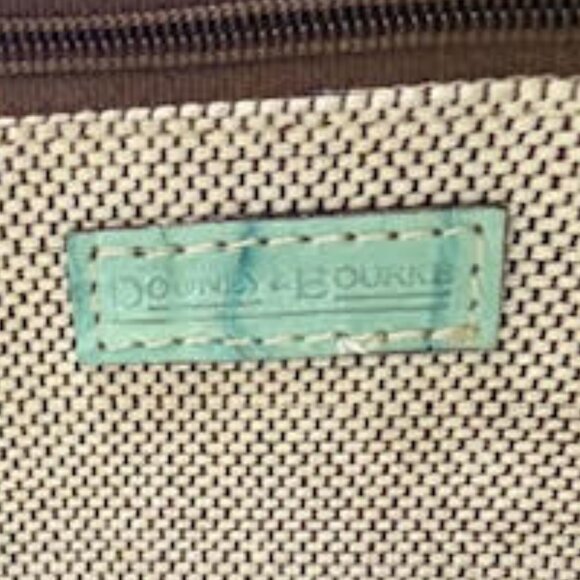 Vintage Dooney & Bourke Mint Green Croc Embossed Leather Satchel Structured Tote - Picture 7 of 14